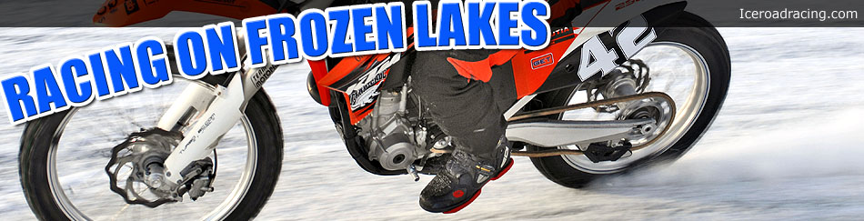 Roadracing on frozen lakes